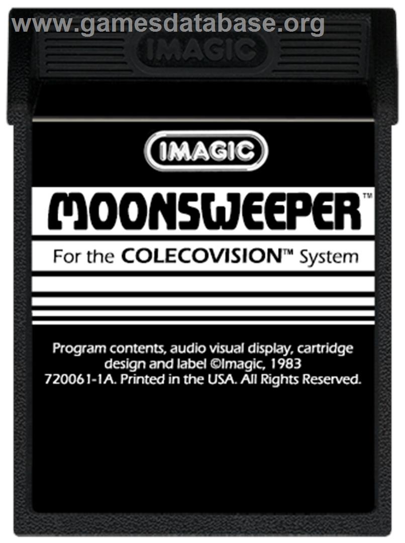 Moonsweeper - Coleco Vision - Artwork - Cartridge