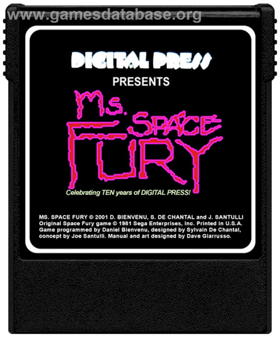 Ms. Space Fury - Coleco Vision - Artwork - Cartridge