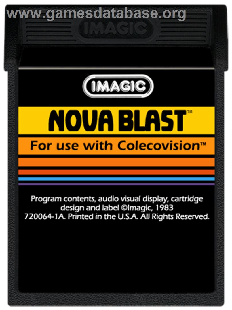 Nova Blast - Coleco Vision - Artwork - Cartridge