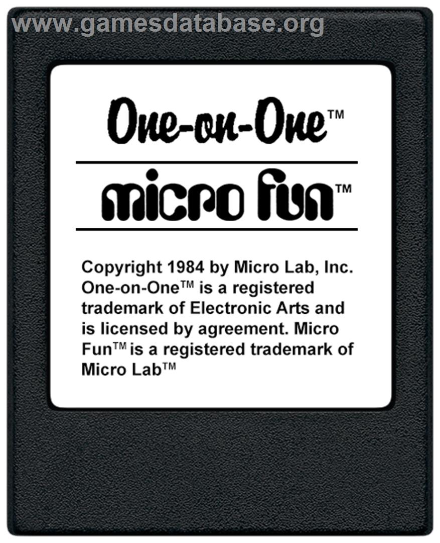 One on One - Coleco Vision - Artwork - Cartridge