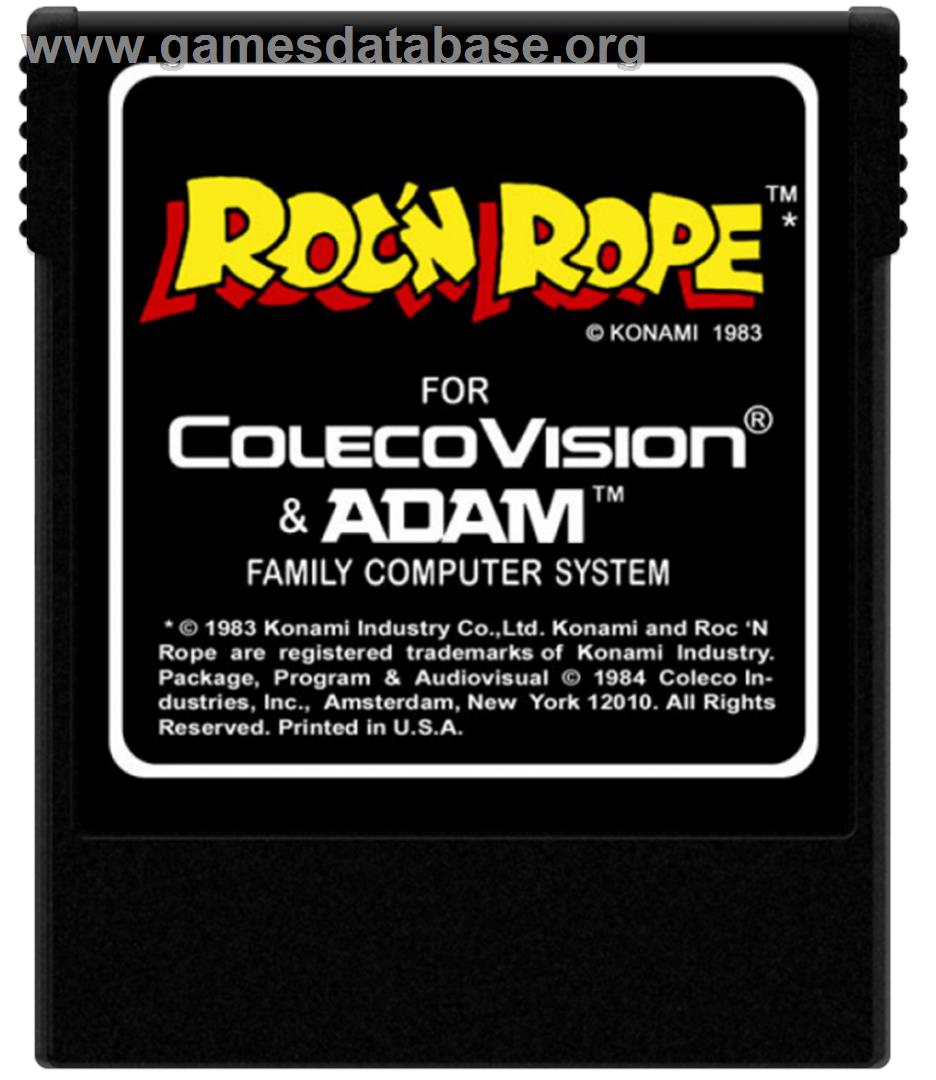 Roc'n Rope - Coleco Vision - Artwork - Cartridge