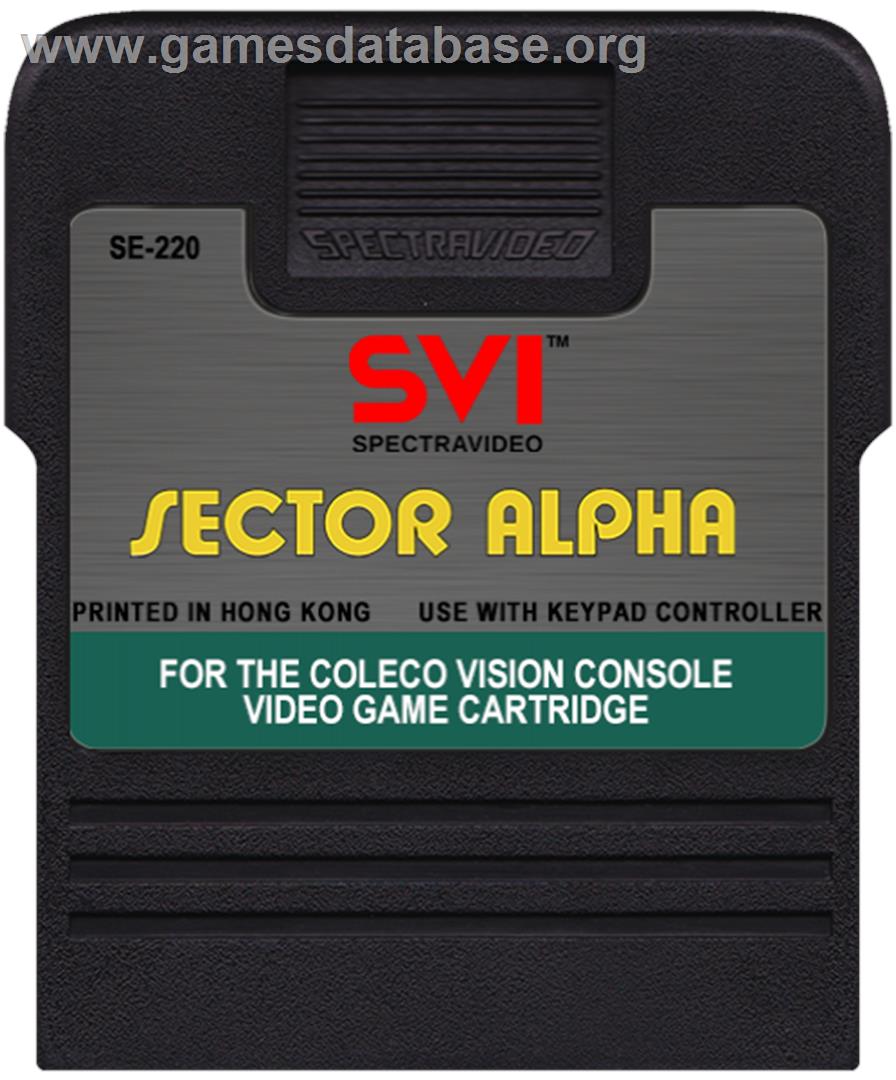 Sector Alpha - Coleco Vision - Artwork - Cartridge