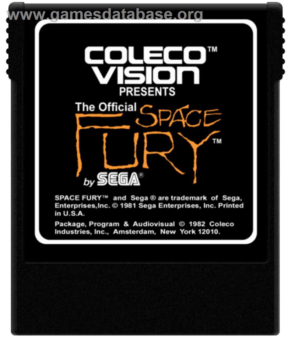 Space Fury - Coleco Vision - Artwork - Cartridge