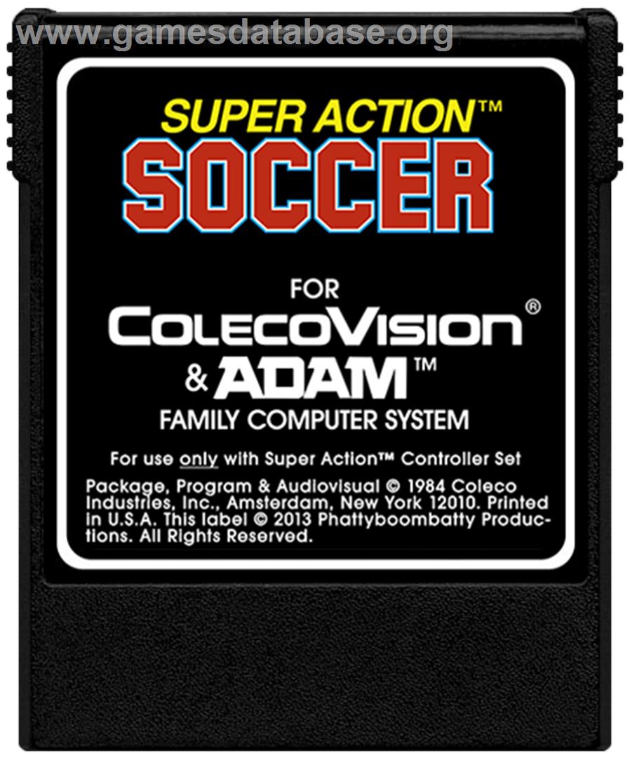 Super Action Soccer - Coleco Vision - Artwork - Cartridge
