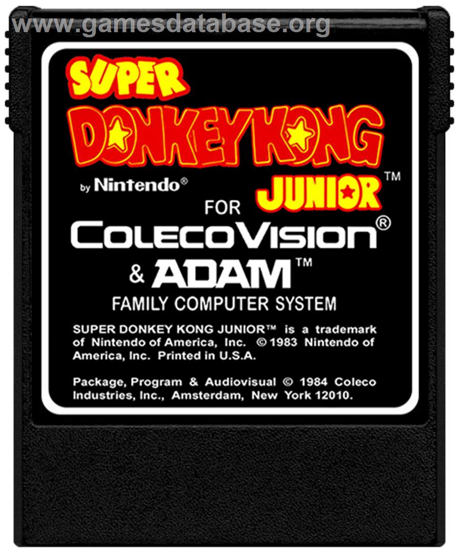 Super DK! Junior - Coleco Vision - Artwork - Cartridge