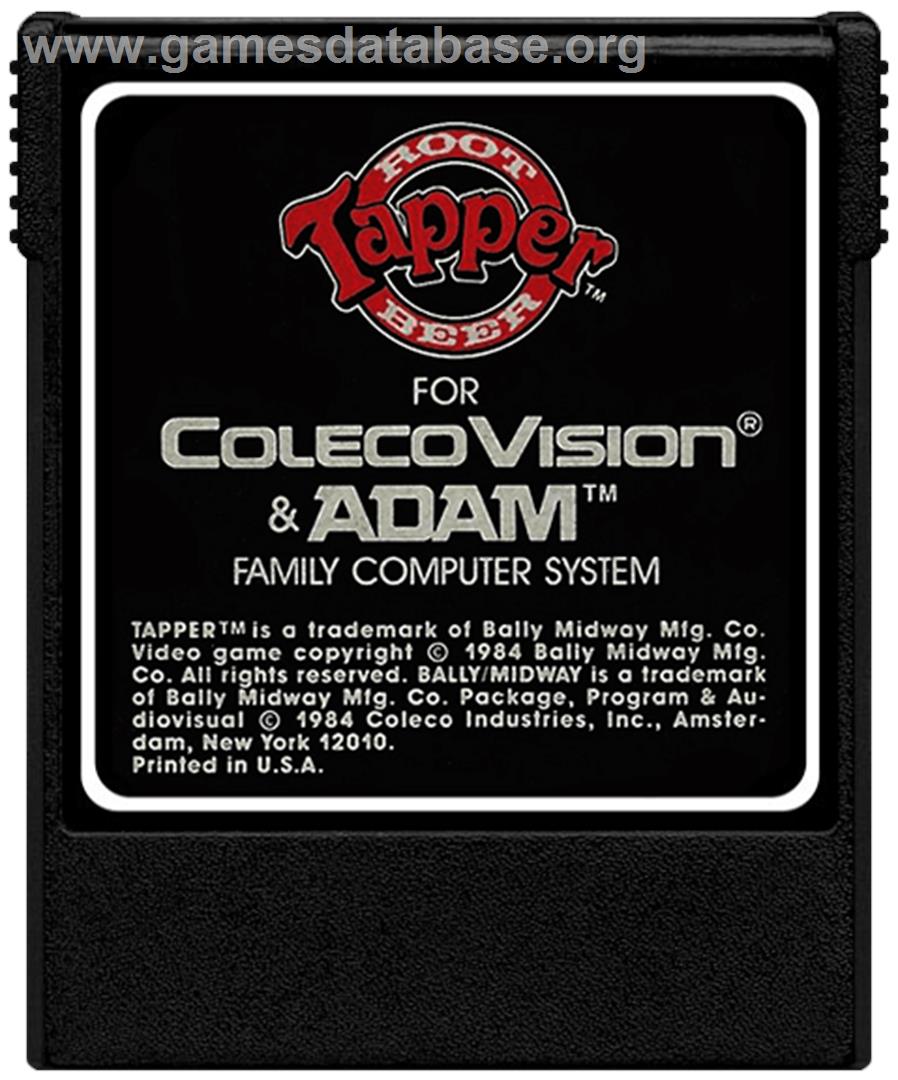 Tapper - Coleco Vision - Artwork - Cartridge
