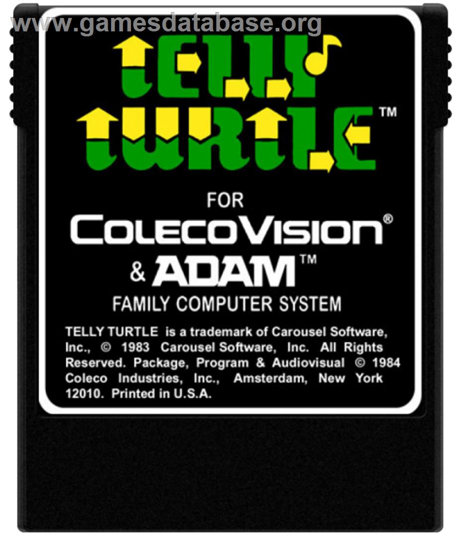 Telly Turtle - Coleco Vision - Artwork - Cartridge