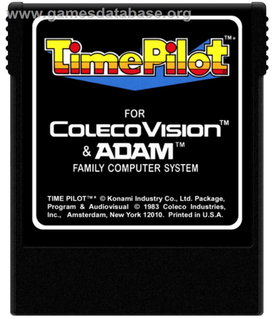 Time Pilot - Coleco Vision - Artwork - Cartridge