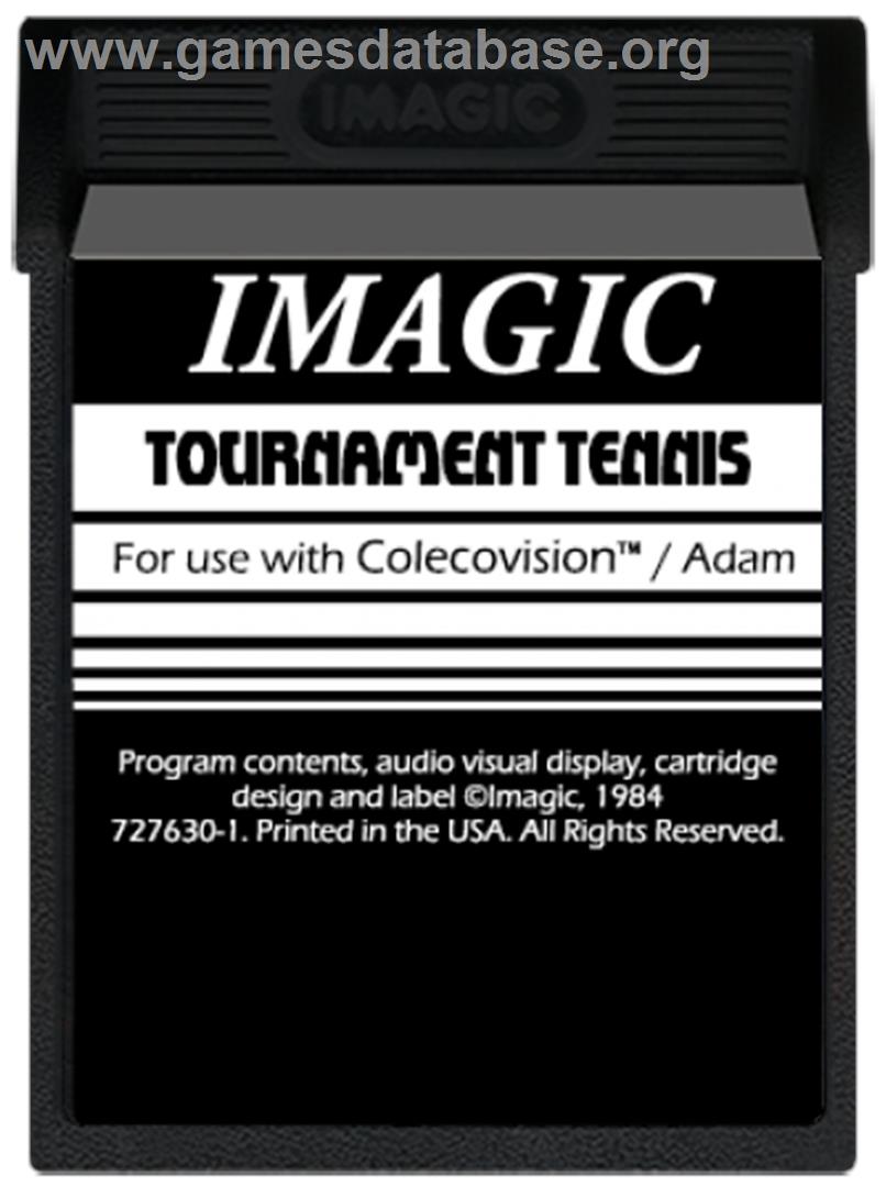 Tournament Tennis - Coleco Vision - Artwork - Cartridge