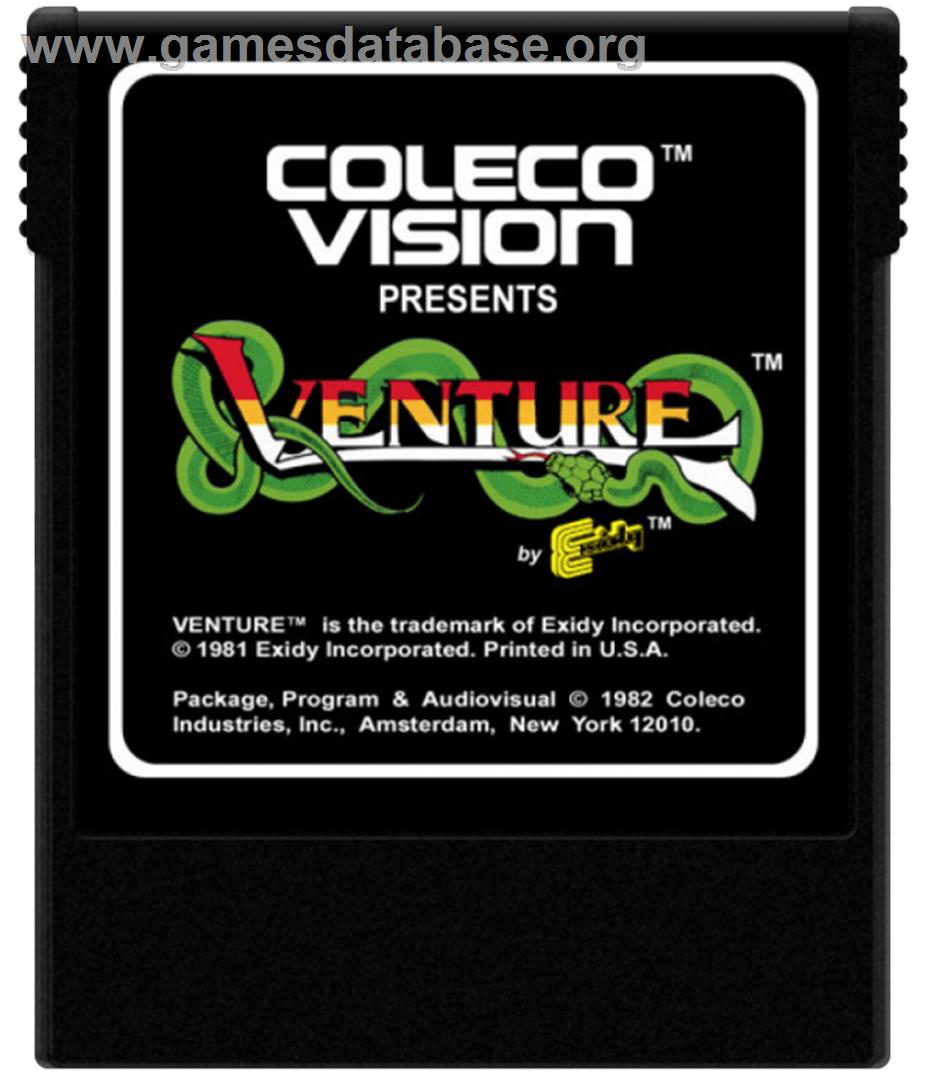 Venture - Coleco Vision - Artwork - Cartridge