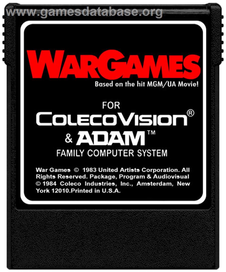 War Games - Coleco Vision - Artwork - Cartridge