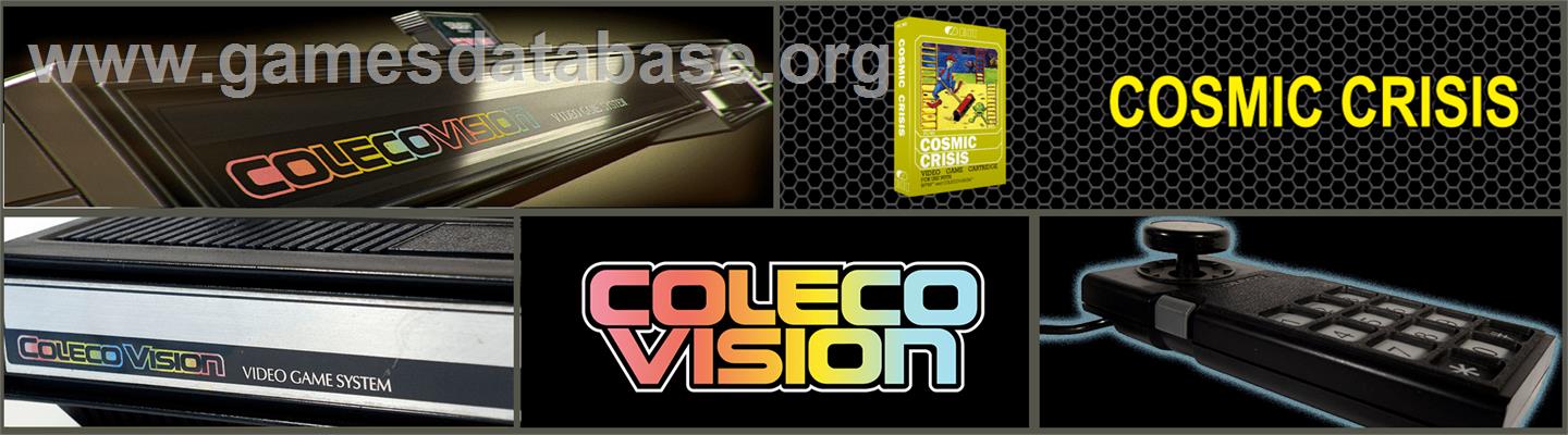 Cosmic Crisis - Coleco Vision - Artwork - Marquee
