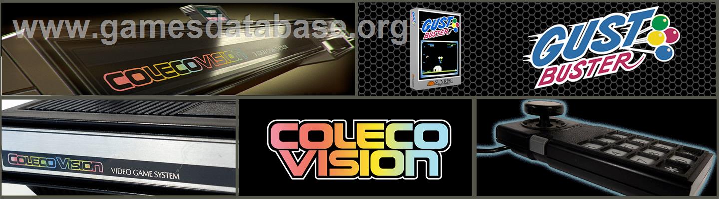 Gust Buster - Coleco Vision - Artwork - Marquee