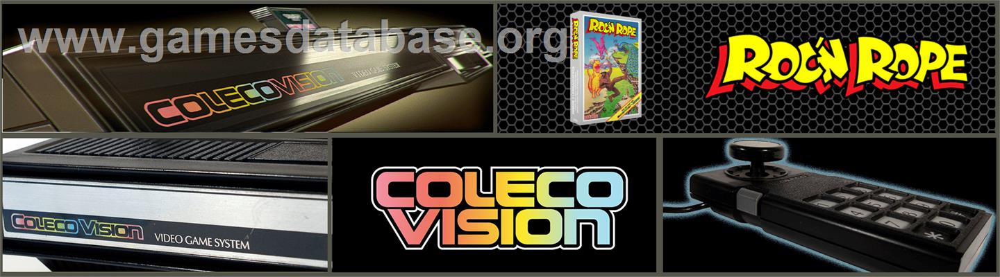 Roc'n Rope - Coleco Vision - Artwork - Marquee