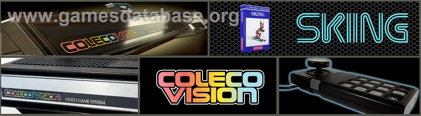 Skiing - Coleco Vision - Artwork - Marquee