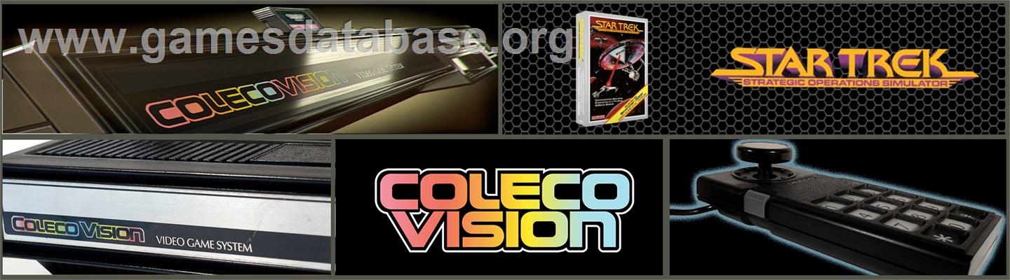 Star Trek Strategic Operations Simulator - Coleco Vision - Artwork - Marquee