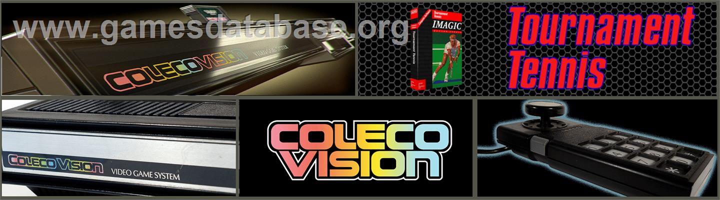 Tournament Tennis - Coleco Vision - Artwork - Marquee
