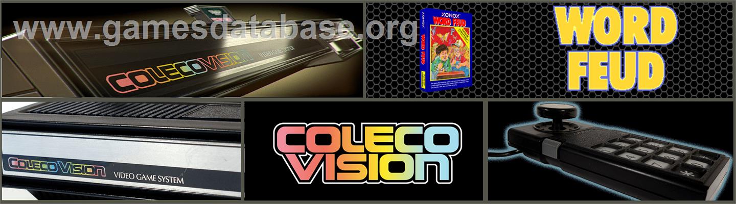 Word Feud - Coleco Vision - Artwork - Marquee