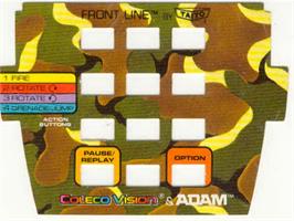 Overlay for Front Line on the Coleco Vision.
