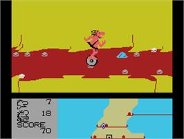 In game image of BC's Quest for Tires 2: Grog's Revenge on the Coleco Vision.