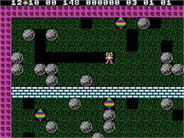 In game image of Boulder Dash on the Coleco Vision.