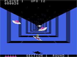 In game image of Buck Rogers: Planet of Zoom on the Coleco Vision.