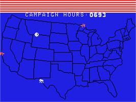 In game image of Campaign '84 on the Coleco Vision.