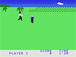 In game image of Chuck Norris Superkicks on the Coleco Vision.