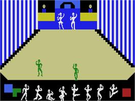 In game image of Dance Fantasy on the Coleco Vision.