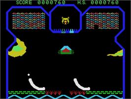 In game image of Flipper Slipper on the Coleco Vision.