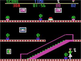 In game image of Heist on the Coleco Vision.