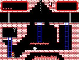 In game image of Montezuma's Revenge on the Coleco Vision.