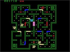 In game image of Mouse Trap on the Coleco Vision.