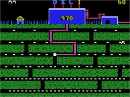 In game image of Oil's Well on the Coleco Vision.