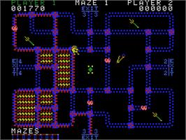 In game image of Pepper II on the Coleco Vision.