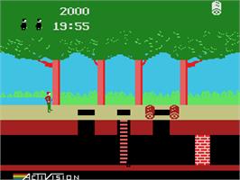 In game image of Pitfall on the Coleco Vision.