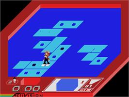 In game image of Rock n' Bolt on the Coleco Vision.