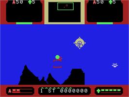 In game image of Sector Alpha on the Coleco Vision.