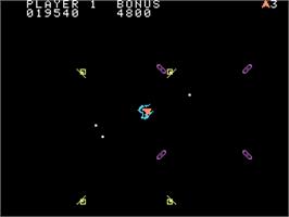 In game image of Space Fury on the Coleco Vision.