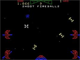 In game image of Star Wars Arcade on the Coleco Vision.