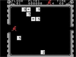 In game image of Wizard of Id's Wizmath on the Coleco Vision.