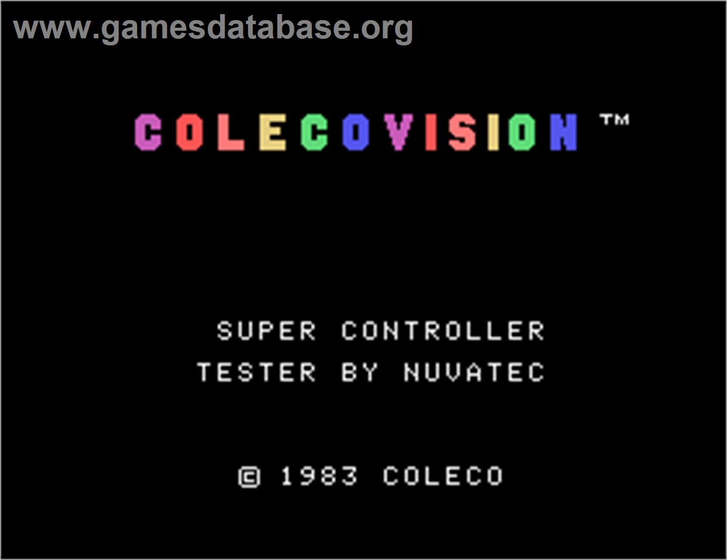 Super Action Controller Test Cartridge - Coleco Vision - Artwork - In Game