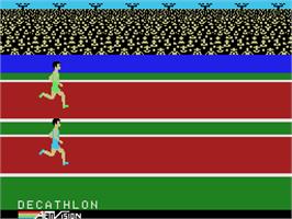 Title screen of Activision Decathlon on the Coleco Vision.
