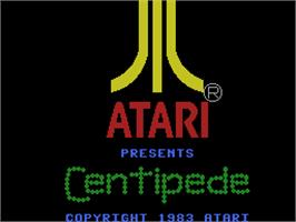 Title screen of Centipede on the Coleco Vision.