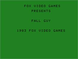 Title screen of Fall Guy on the Coleco Vision.