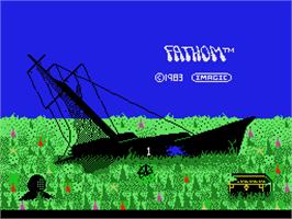 Title screen of Fathom on the Coleco Vision.