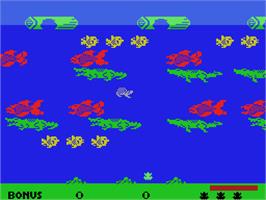 Title screen of Frogger 2: Three Deep on the Coleco Vision.