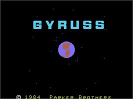 Title screen of Gyruss on the Coleco Vision.