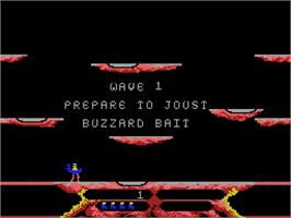 Title screen of Joust on the Coleco Vision.