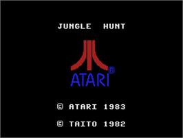 Title screen of Jungle Hunt on the Coleco Vision.
